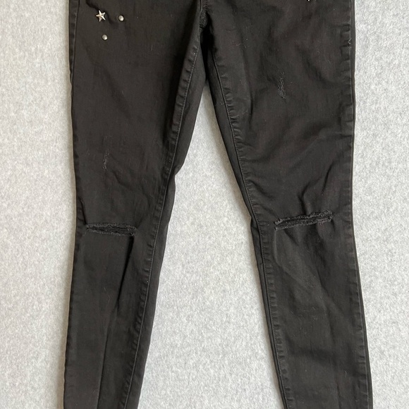 BLANKNYC  Jeans Women’s 27 Intro Chains Stars Studs Black studded - Picture 3 of 7